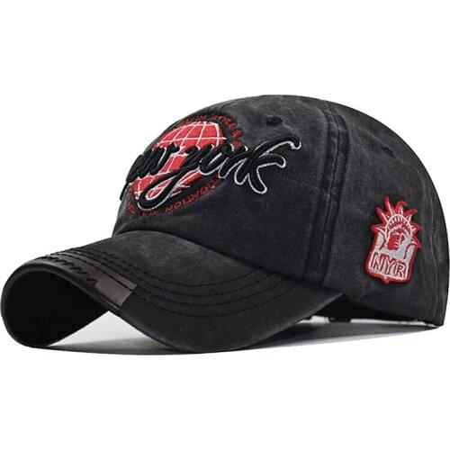 2020 New washed distressed 3D letters three-dimensional embroidered baseball cap outdoor sport casual travel shade snapback hat