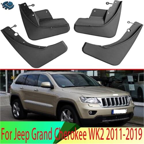 4PCS For Jeep Grand Cherokee WK2 2011-2019 Mud Flaps Splash Guards Fender Mudguard Kit Mud Flap Splash Guards Mudguard