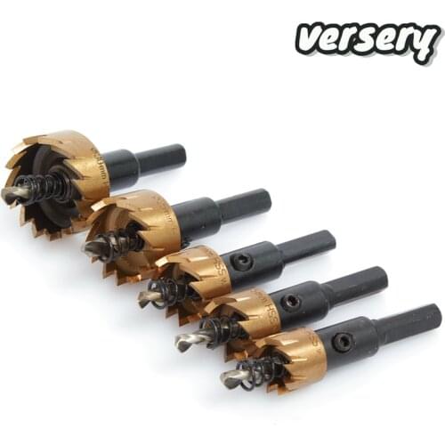 5PCS 16/18.5/20/25/30mm high Quality HSS Drill Bit high speed steel Hole Saw for Stainless Aluminum alloy Steel Metal Drill Bits