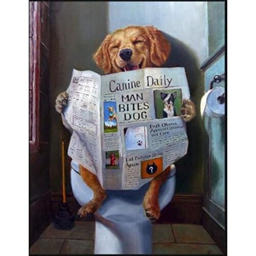 5D DIY Diamond Painting Full Square Round Diamond Embroidery Cool Dog Cross Stitch Picture Mosaic Home Decor Gift