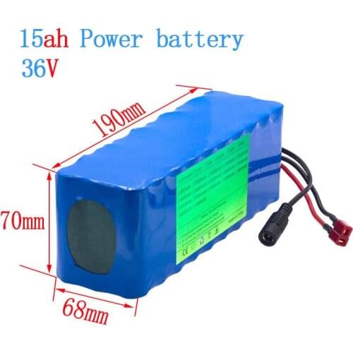 36V 15ah 250W 350W High Power And Capacity 18650 Battery Pack, Suitable For Motorcycle And Bicycle Scooter With 15a BMS