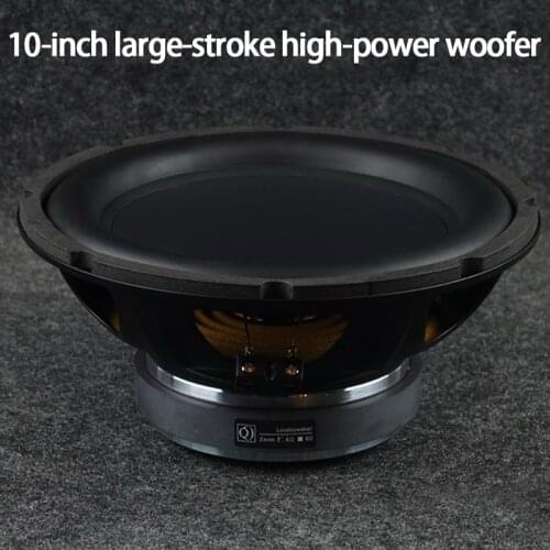 KYYSLB 200W 4-8ohm 10 Inch Large Stroke High Power Bass Speaker Unit Subwoofer Speaker Car Audio Home Theater Subwoofer Speaker
