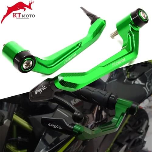 For Kawasaki NINJA 250R 300 ER6 ZX6 ZX7 ZX9 ZX10 ZX12 ZX14 Motorcycle CNC Aluminum Handlebar Brake Clutch Levers Protector Guard