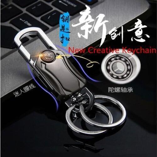 Car Fidget Spinner Zinc Alloy Keychain Ring For Lancia Ypsilon 846 843 Kappa 838 Lybra 839 Musa Phedra Voyager