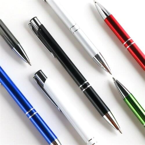 Color ballpoint pen Originality Metal Touch Pen Touch Screen Stylus Tablet Smart Phone Capacitor Stylus Black ink refill