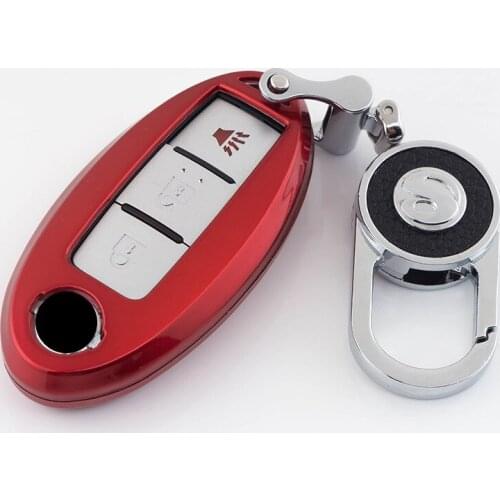 Colorful Shell ABS Car Key Cover Case Chain For Nissan Qashqai J10 J11 X-Trail t31 t32 kicks Tiida Pathfinder Murano Note Juke