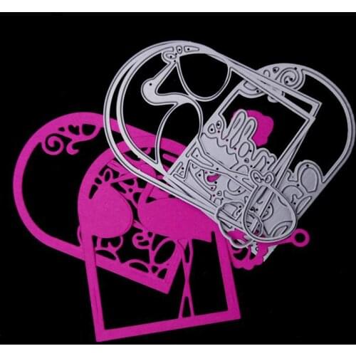 H11 METAL CUTTING DIES Bird Frame Gift Scrapbook Card Album Wedding Paper Craft Home Decor Embossing Stencil Punch