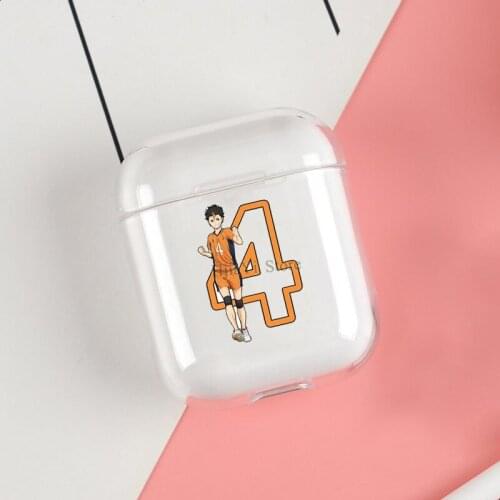 Haikyu!! Yu Nishinoya Cases For Apple AirPods 1 2 Case Clear Wireless Bluetooth Earphone Case Protective Shell