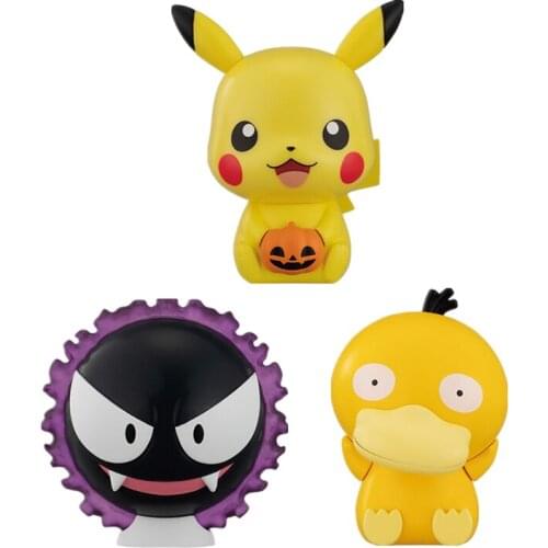 Bandai Genuine Gacha Food Play Pokemon Pikachu Psyduck Squirtle Slowpoke Toy