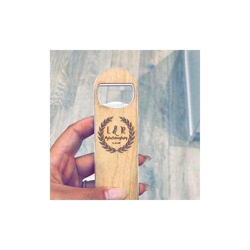 Customize any logo wedding beer Bottle Openers, custom Engraved birthday Paddle bottle Openers, Fathers Day Christmas gift