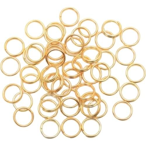 200pcs Metal Open Jump Rings Gold Color Split Rings 4/5/6/7/8/9/10mm DIY Jewelry Making Findings Accessories Connector