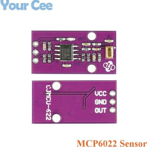 MCP6022 Sound Sensor MIC Silicon Microphone Rail-to-Rail Operational Amplifier Simulated Output