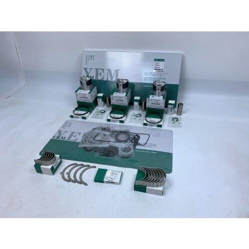 New Aftermaket Engine Part 3D84-3 Overhual Repair Kit With Cylinder Gasket Set Piston Rings Bearings For Yanmar