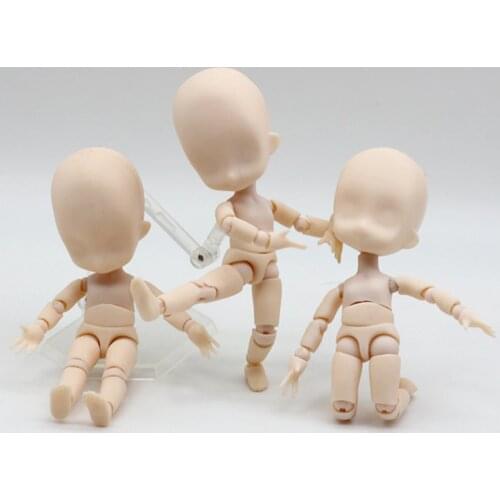 OB11 Dolls Joint Naked Dolls Nude Moveable Action Figure Toys Dolls DIY Mini BJD Doll