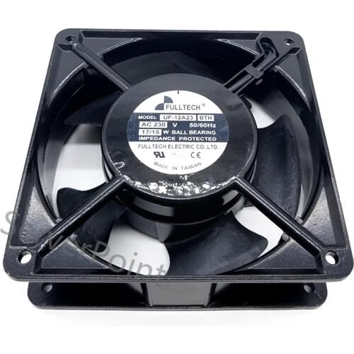 Original for FULLTECH UF-12A23 AC 230V 60Hz 120x120x38mm Server Cooler Fan