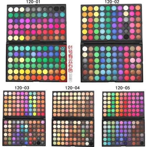 Custom Logo 120 Color Shimmer Glitter Eye Shadow Palette Waterproof Cosmetic Profissional Matte Eyeshadow Cream Makeup Palette