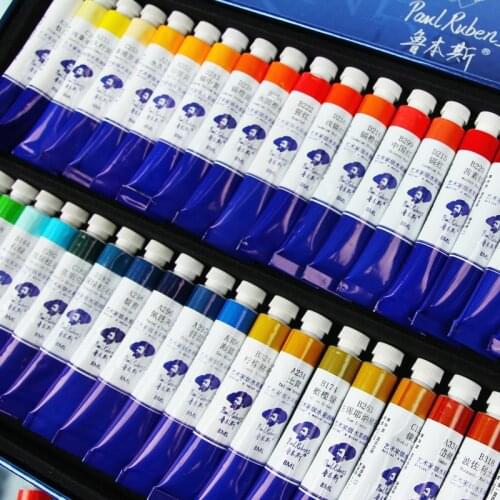 Paul Rubens 48 Colors Watercolor Paint Set 8ml Aluminum Tubes Profession Artist Pigment For Artist Studio Gallery
