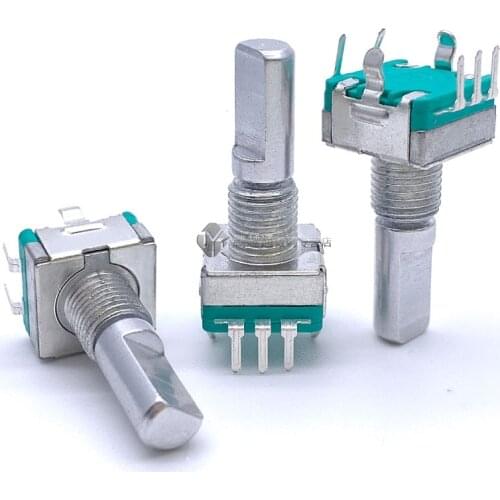 EC11 rotary encoder with switch 30 positioning 15 pulse 20mm half-axis audio digital potentiometer 5 feet