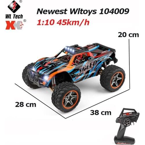 Presale Newest Wltoys 104009 1:10 2.4Ghz Racing RC Car 4WD 45km/h Big Alloy Metal Crawler Remote Control Vehicles Model RTR Toys