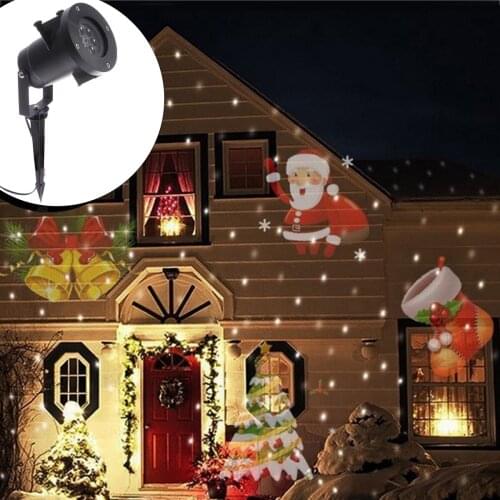 Projection Projector Light Laser Outdoor Spotlight Lamp for Halloween Christmas Holiday Party Landscape Garden Decor 12 Patterns