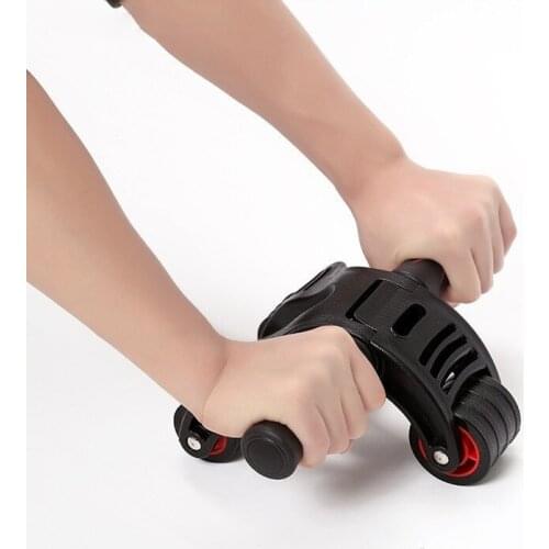 AB Roller Four and Three Wheels Abdominal Muscle Strength Trainer Exercise Home Fitness Gym Workout Equipment Training Device