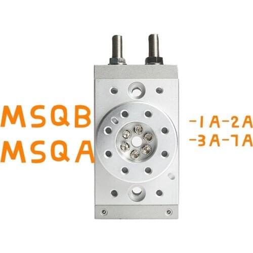 MSQB Rotary Pneumatic Cylinder MSQB1A MSQB2A MSQB3A MSQB7A MSQA1A MSQA2A MSQA7A MSQA3A Adjustable 0-190 Degrees SMC Typr