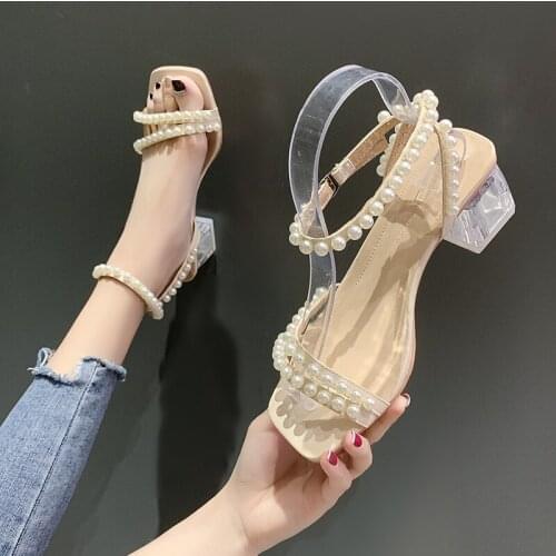 Large Size 35-42 Sandals Summer New Fashion All-Match Elegant Temperament High-Heeled Womens Shoes