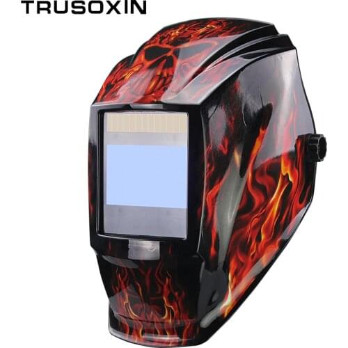 Rechangeable Battery 4 Arc Sensor Big View Solar Auto Darkening/Shading Grinding/Polish Welding Helmet/Welder Goggles/Mask/Cap