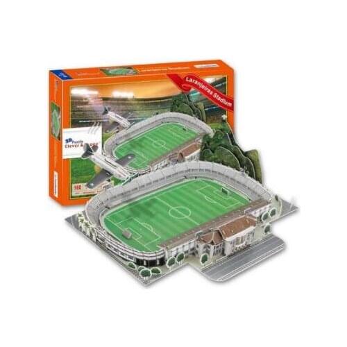 Estadio das Laranjeiras Stadium Football Soccer 3D Paper DIY Jigsaw Puzzle Model Educational Toy Kits Children Boy Gift Toy