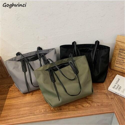 Shopping Bags Women Large Capacity Oxford Travel Tote Bag All-match Solid High Quality Water-proof Chic Fashion Korean Style New