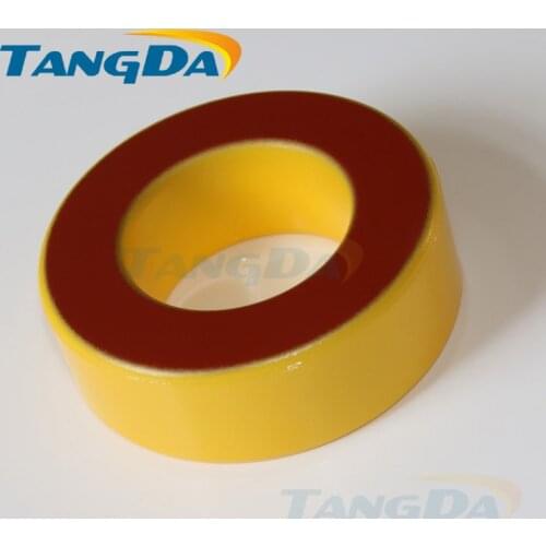 Tangda Iron powder cores T80-8 OD*ID*HT 20.5*12*6.5 mm 18nH/N2 35uo Iron dust core Ferrite Toroid Core toroidal yellow red