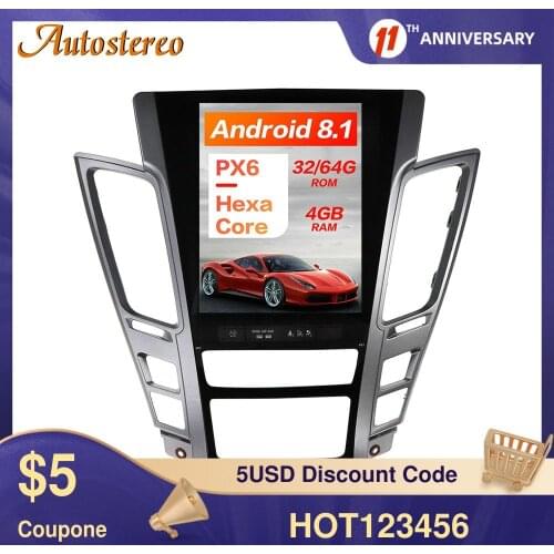 Tesla Style Android 9.0 PX6 Car GPS Navigation For Cadillac CTS 2007-2012 Stereo Head Unit Multimedia Player Auto Radio Carplay