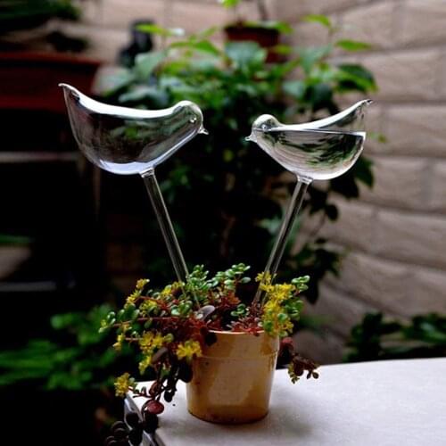 Glass Bird Self Watering Device Automatic Garden Sprinklers for Houseplant
