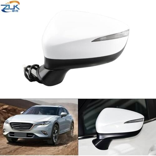 ZUK Exterior Rearview Mirror Assy For MAZDA CX-4 2016 2017 2018 With LED Electric Folding Heating BSD System