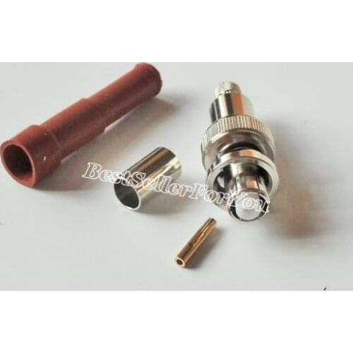 5Pcs RP-BNC Male High Voltage Power RF Connector SHV 5000V 5KV RG59 High Quality