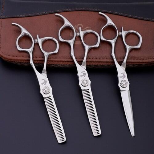 1/3pcs set 6" Stainless Engraving Logo Professional Hair Scissors Cutting Scissors Thinning Shears Professional Salon HY-0010