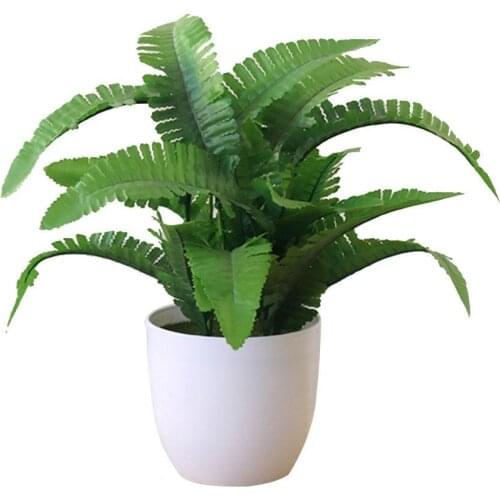 1Pc Artificial Foliage Plant Potted Bonsai Wedding Stage Party Garden Balcony Mall Market Desktop Office Home Decor Supplies