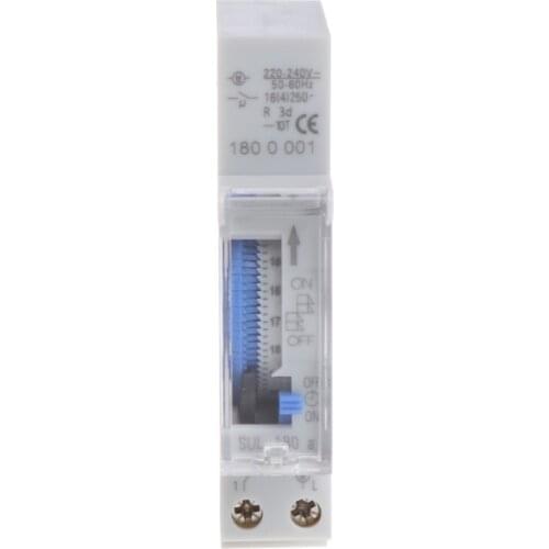 15 Minutes Mechanical Timer Switch 24 Hours Programmable Din Rail Timer