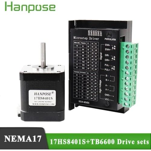 17HS8401S 4-lead Nema 17 Stepper Motor driver TB6600 42 motor 1.8A 52N.cm CE CNC Laser and 3D printer motor