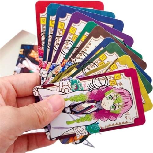 Anime Peripheral Demon Slayer Blade New Character Photocard Collection Kimetsu No Yaiba Kamado Tanjirou Nezuko Photocard Paper