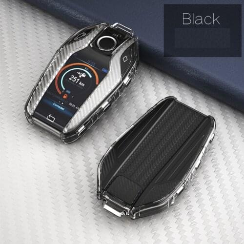 Carbon style TPU Car Key Case Key Cover for BMW 5 7 series G11 G12 G30 G31 G32 i8 I12 I15 G01 G02 G05 X5 G07 X7 Display key