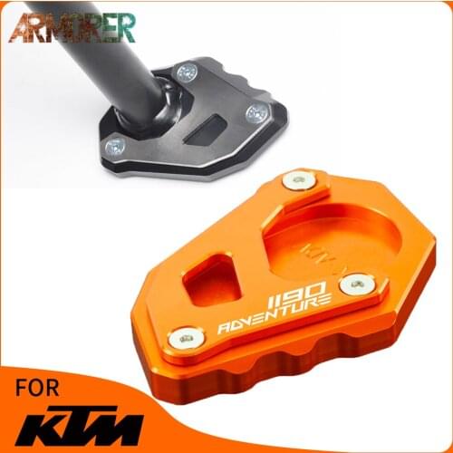 For 1190 adventure 1190 ADV Motorcycle Accessories CNC Kickstand Foot Enlargerment Side Stand Extension Pad Support Plate 2019