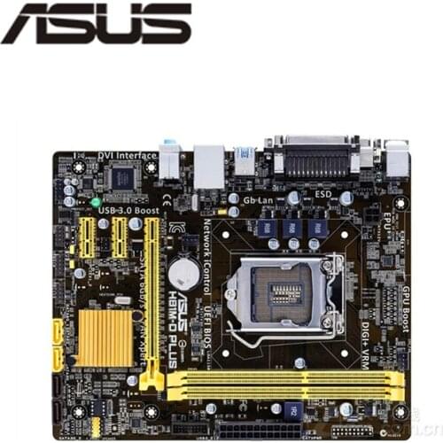 For Asus H81M-D PLUS Desktop Motherboard H81 LGA 1150 LGA1150 For Core i7 i5 i3 DDR3 SATA3 USB3.0 Original Used