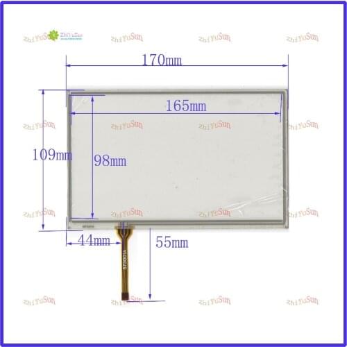 ZhiYuSun ZXYS HST-TPA7.3D compatible resistance screen NEW 7.4 inch 4 line For Car DVD touch screen panel Sensor glass