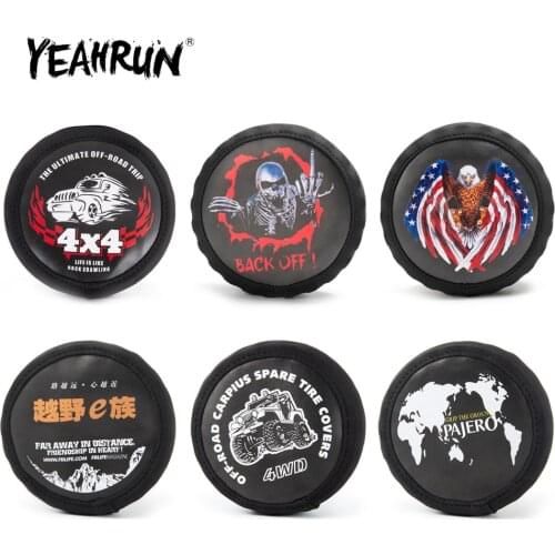 YEAHRUN Racing Spare Tires Cover Skeleton Pattern for Traxxas TRX-4 Axial SCX10 D90 1/10 RC Crawler Car 100-120mm Diameter Tires