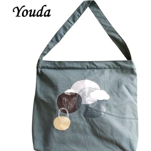 Canvas Crossbody Large Capacity Bags For Women 2021 Female Handbags Shoulder Messenger Bag Korean Lady Student Phone Bag Purses