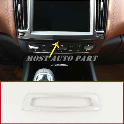 Matt Silver ABS Plastic Central Control Mode Button Frame Trim For Maserati Levante 1pcs Car Decoration Car Trim