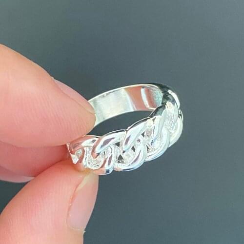 Fashion Rings For Women Silver Color Link Kurapika Chains Female Accessories Wholesale Jewellery Girls Gift SALE 2011