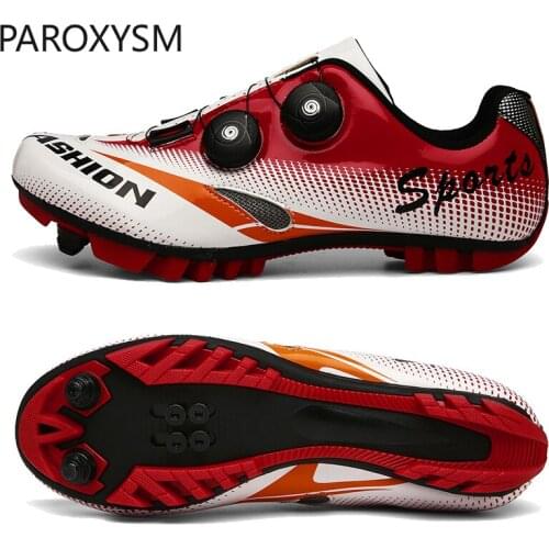 Men Cycling Shoes Outdoor Professional Sport Triathlon Racing Road Mountain Bike Sneakers Sapatilha Ciclismo MTB green red
