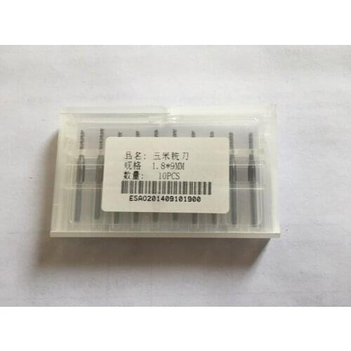 10pcs 1.8mm 1/8" Shank Tungsten Carbide cutter Rotary Burr Set CNC Engraving Bit